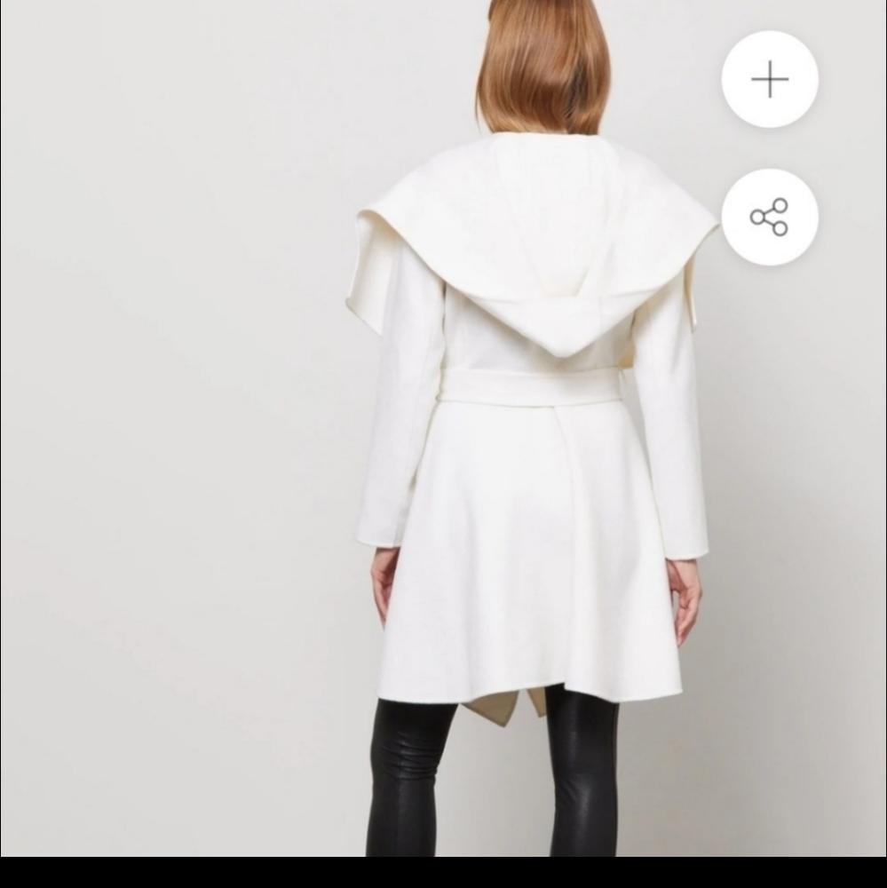 BCBG Winter White Coat